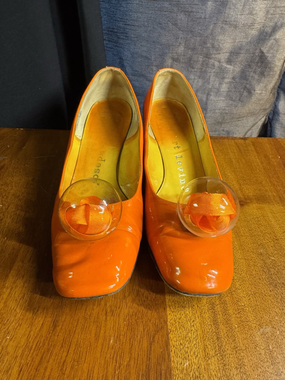 Herbert Levine x Joseph Magnin Orange Patent \