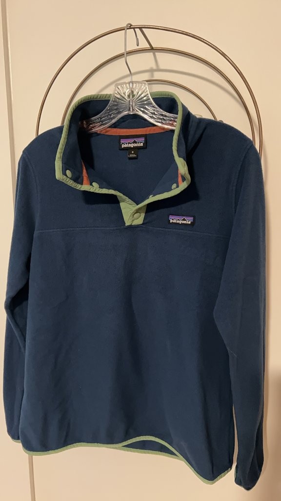 Patagonia Synchilla Snap-T Fleece Pullover Blue/Green Medium