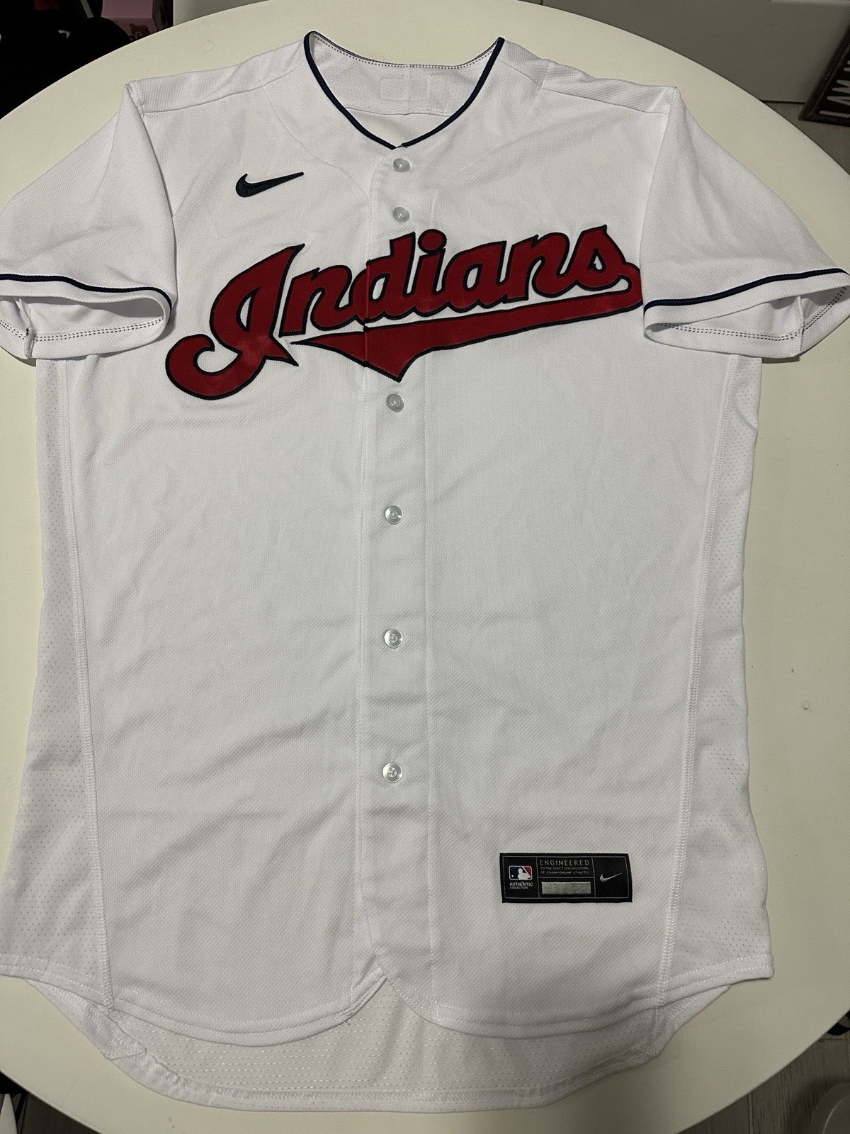 Nike Cleveland Indians Guardians blank Jersey sz 44 Large