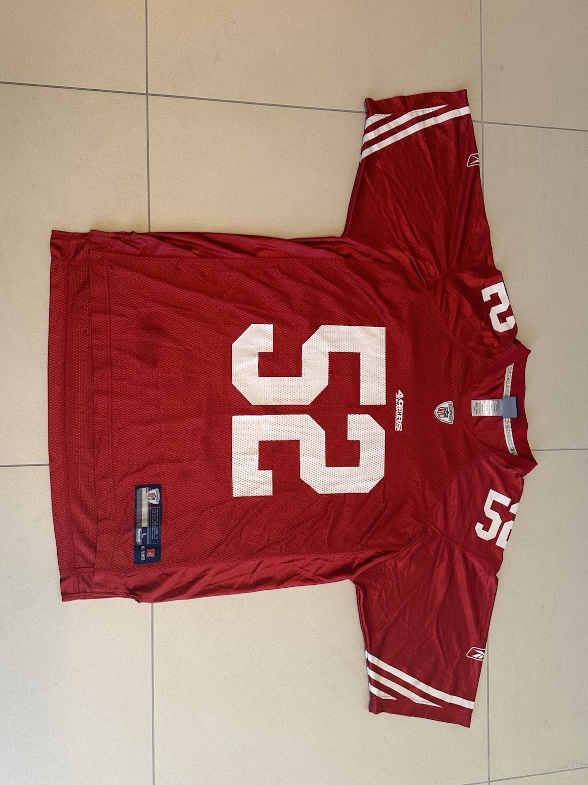 Vintage Reebok San Francisco 49ers Patrick Willis 52 NFL Jersey Size Large Red