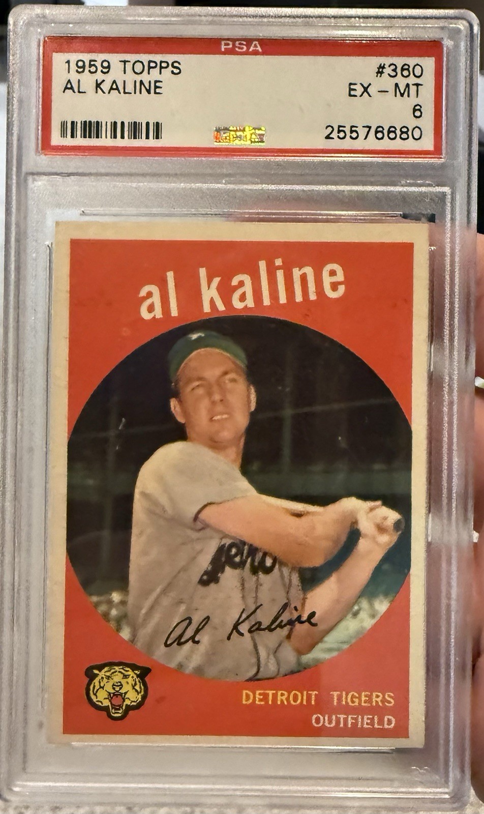 1959 Topps Baseball #360 Al Kaline PSA 6