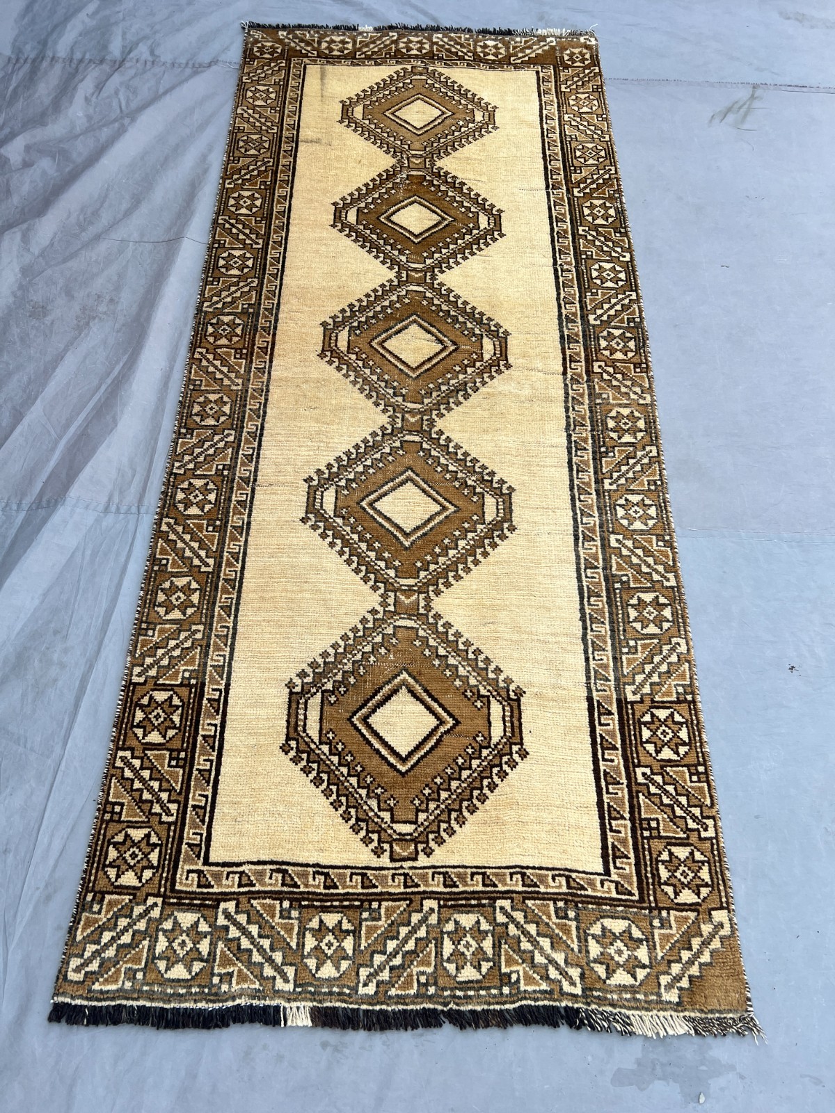 2x9 ANTIQUE HERIZ RUNNER RUG handmade VINTAGE narrow long geometric real 2x10 ft 2x9 ANTIQUE HERIZ RUNNER RUG handmade VINTAGE narrow long geometric real 2x10 ft