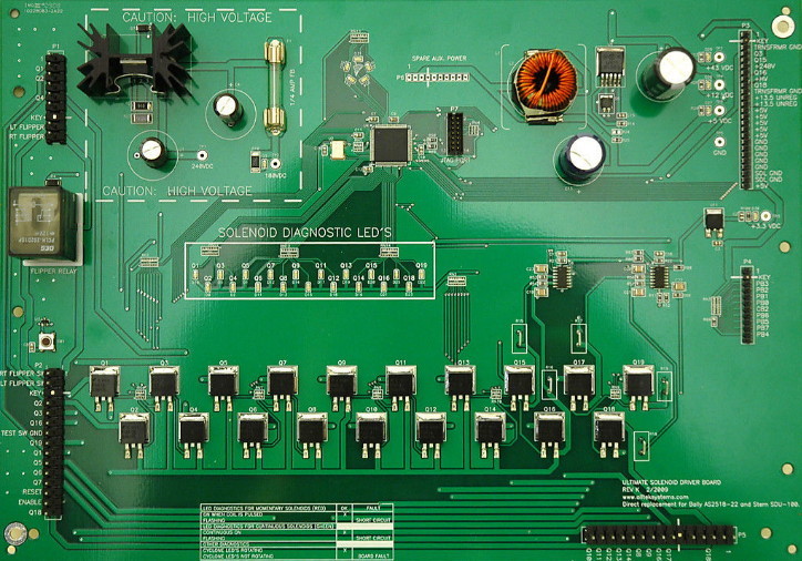 ALLTEK ULTIMATE SOLENOID DRIVER BOARD BALLY STERN PINBALL MACHINES LIFE WARRANTY ALLTEK ULTIMATE SOLENOID DRIVER BOARD BALLY STERN PINBALL MACHINES LIFE WARRANTY