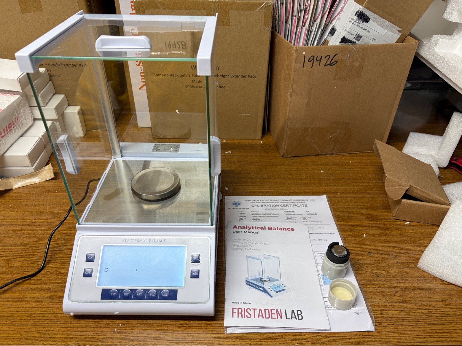 As-is Fristaden Lab External Calibration Balance High Precision HC2104