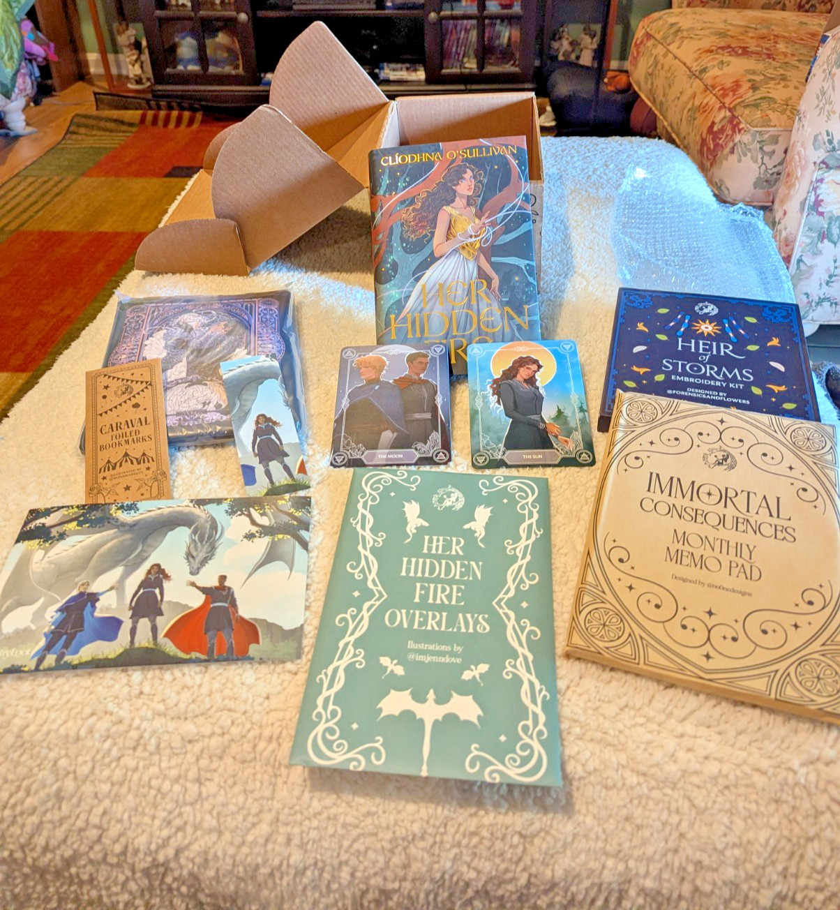 SIGNED Her Hidden Fire by Cliodhna O'Sullivan - FairyLoot Exclusive Edition