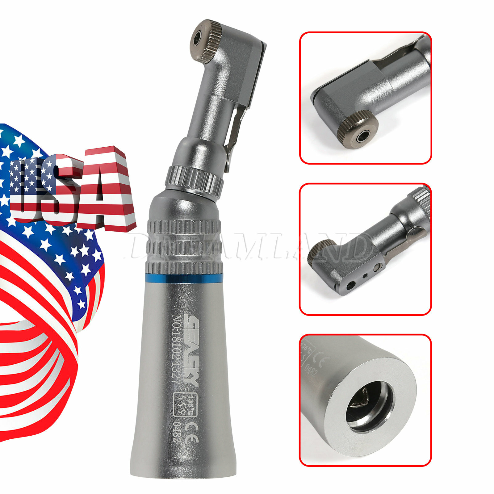NSK Style Dental Slow Low Speed Handpiece Straight Contra Angle Air Motor 2/4 H