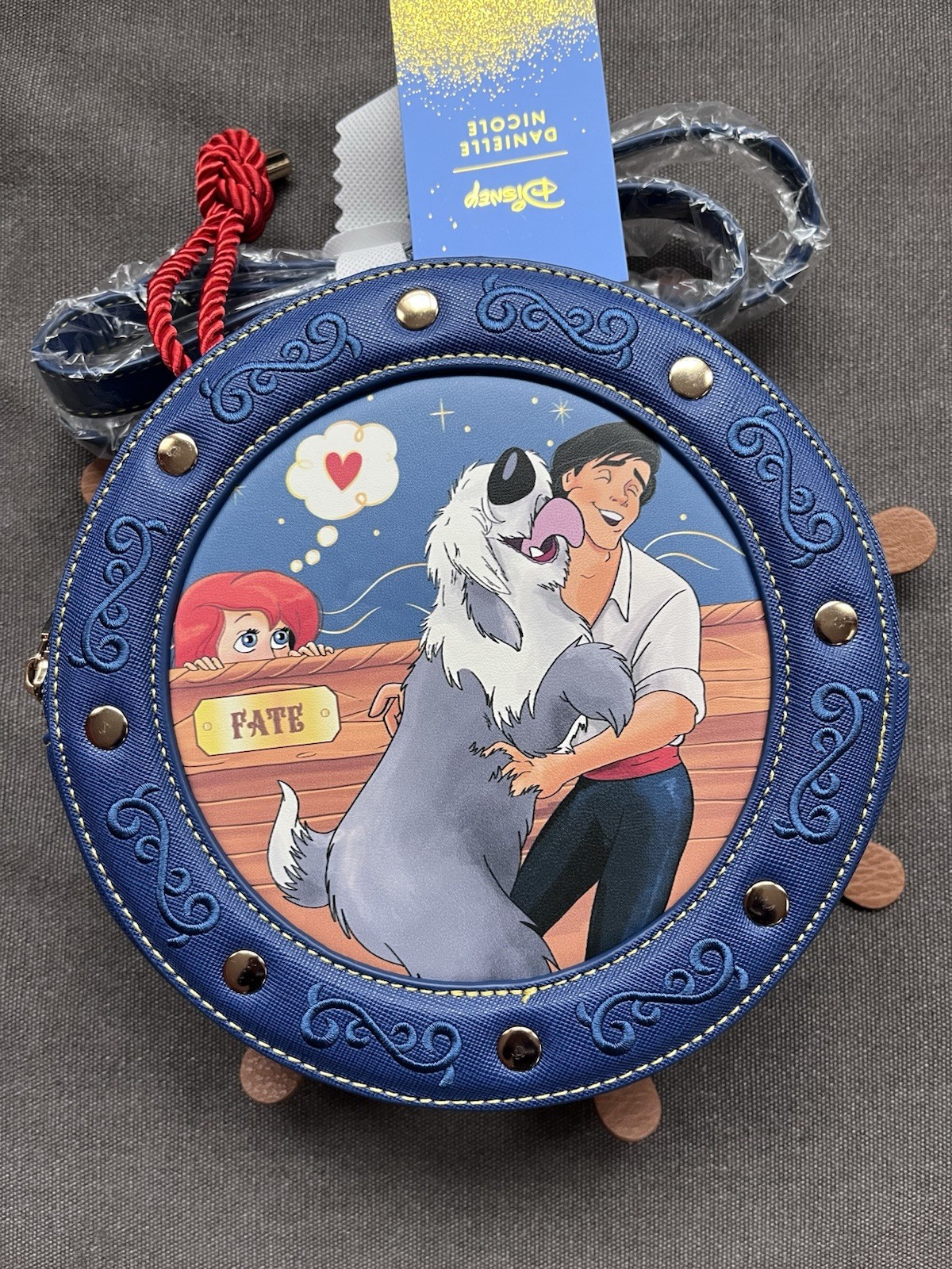 Danielle Nicole Disney The Little Mermaid Prince Eric Nautical Wheel Crossbody Danielle Nicole Disney The Little Mermaid Prince Eric Nautical Wheel Crossbody