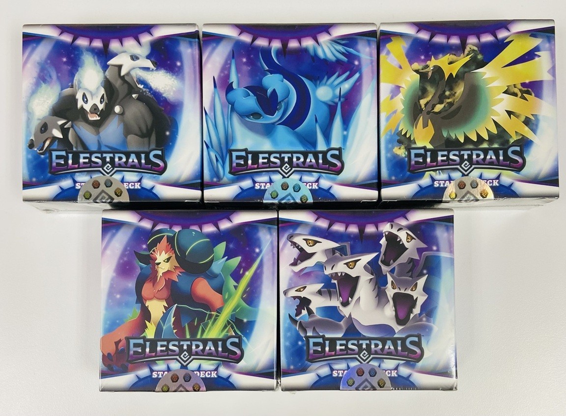 Elestrals TCG Kickstarter Base Set Founder Edition Starter Deck Set of 5 Sealed
