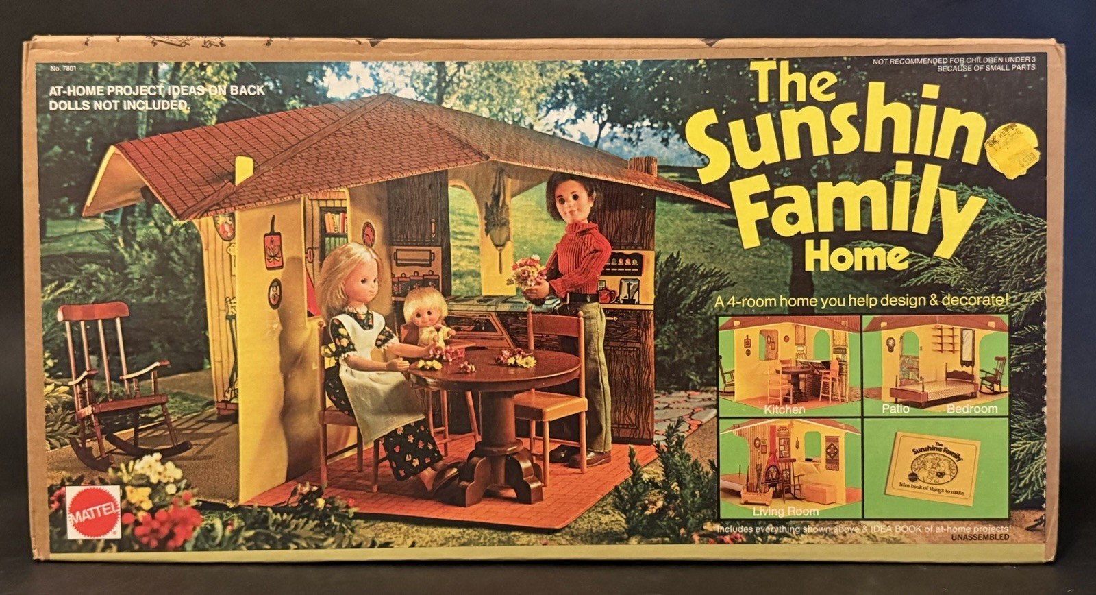 Vintage 1974 Mattel The Sunshine Family Home New In Box NOS No. 7801 SEALED Vintage 1974 Mattel The Sunshine Family Home New In Box NOS No. 7801 SEALED