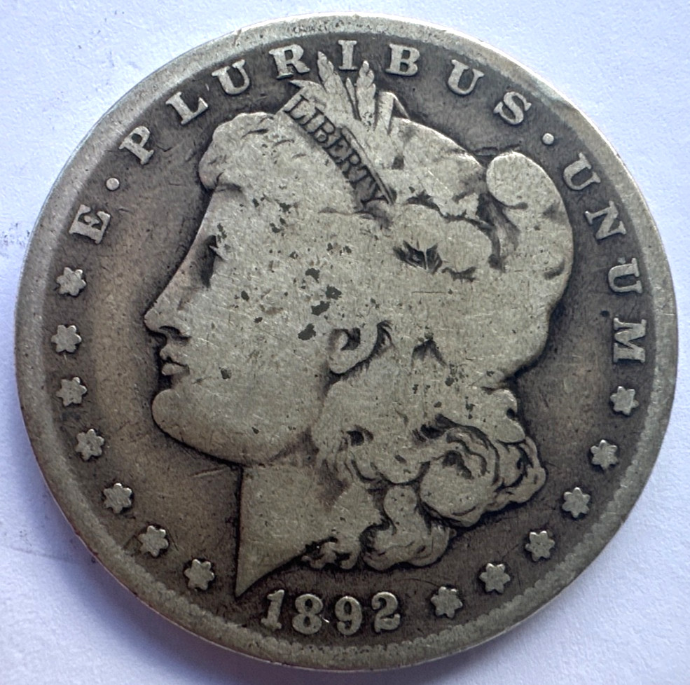1892 S 90% Silver Morgan Dollar $1
