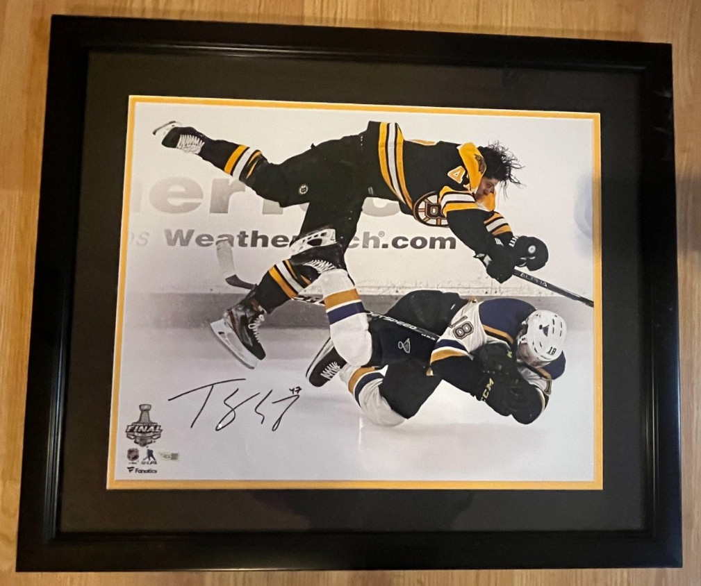 Torey Krug 16x20” Signed Print “The Hit” 2019 Stanley Cup Final Torey Krug 16x20” Signed Print “The Hit” 2019 Stanley Cup Final