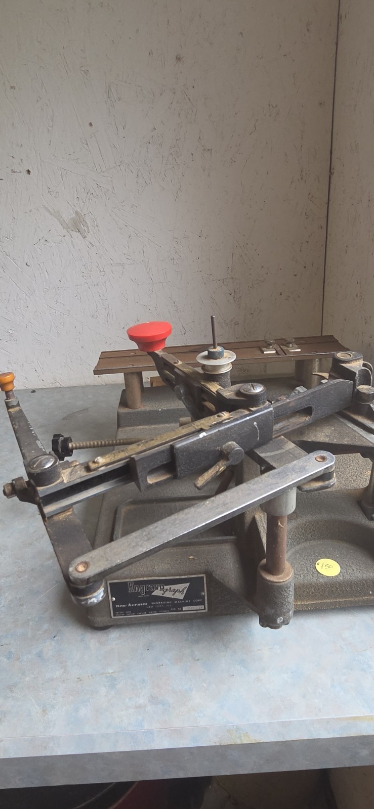 Vintage New Hermes Engravograph Manual Engraving Machine