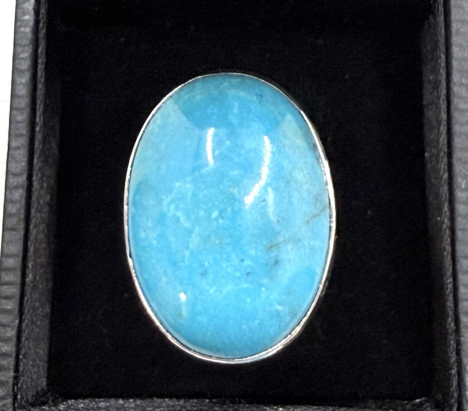JAY KING DTR Turquoise Sterling Silver Oval Cabochon Ring Sz 7 JAY KING DTR Turquoise Sterling Silver Oval Cabochon Ring Sz 7