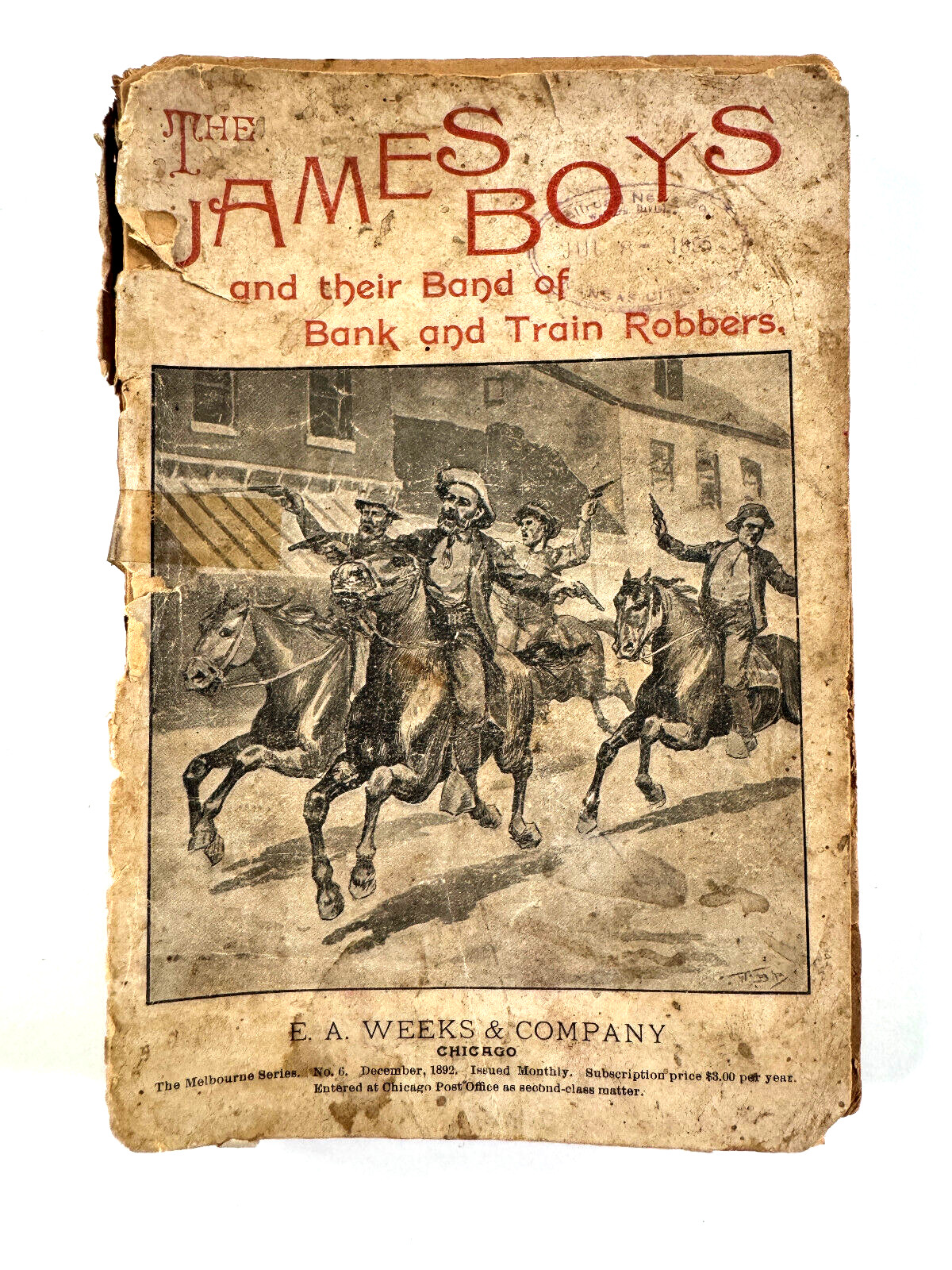 MEGA RARE 1800\'s The James Boys Band of Robbers E.A. Weeks Jesse Frank