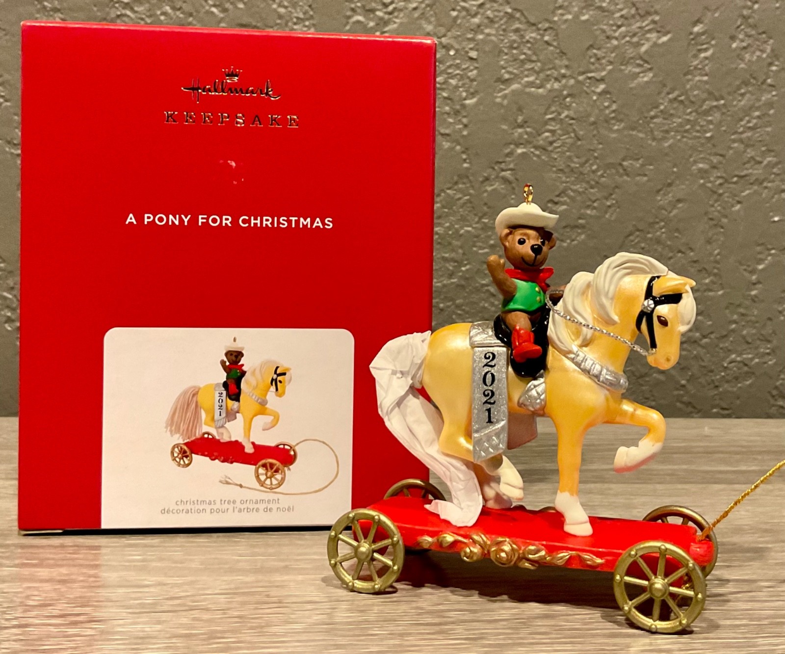 2021 Hallmark Keepsake Ornament #24 A Pony For Christmas 24th in Series 2021 NIB 2021 Hallmark Keepsake Ornament #24 A Pony For Christmas 24th in Series 2021 NIB