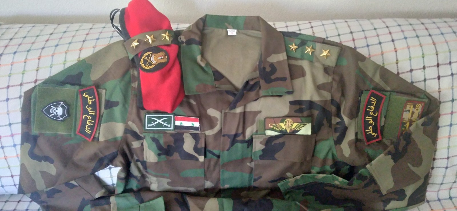 SYRIAN   Army 20 S    Vintage  camouflage uniform set camo bdu 4