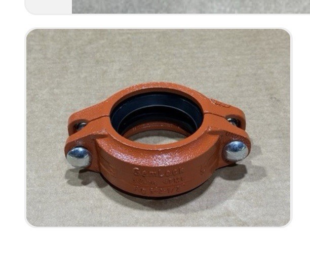 GemLock 2-1/2 PIPE COUPLING PTD GRV Coupling Rigid FM Approved 1 Box 22 Pc GemLock 2-1/2 PIPE COUPLING PTD GRV Coupling Rigid FM Approved 1 Box 22 Pc