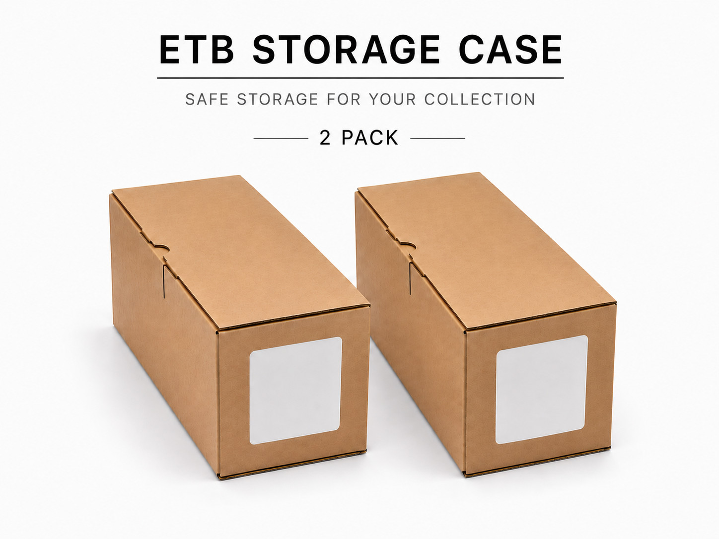 Pokemon ETB Storage Case 2 pack Elite Trainer Box Sealed TCG Organizer VINTRUH