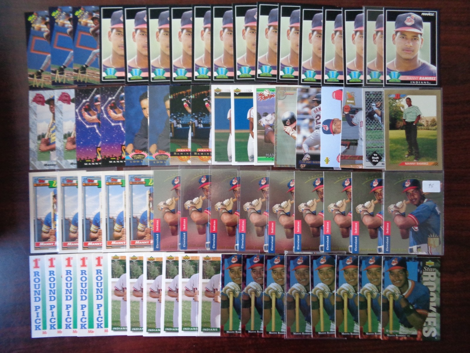 HUGE Assorted Premium Manny Ramirez ALL ROOKIE CARD Lot of 67-RED SOX