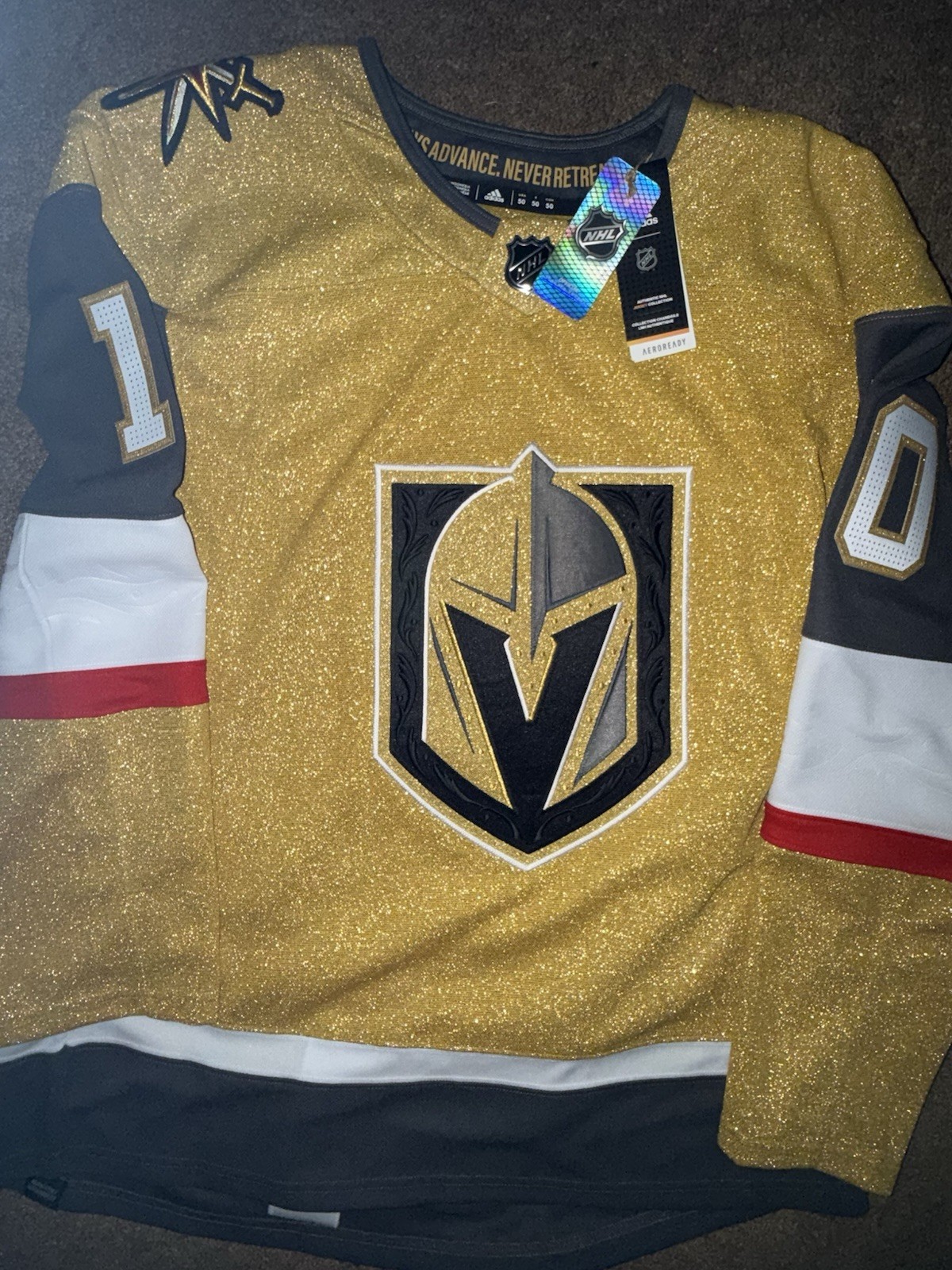 Authentic Adidas Vegas Golden Knights Jersey Alex Holtz #10 Brand New With Tags