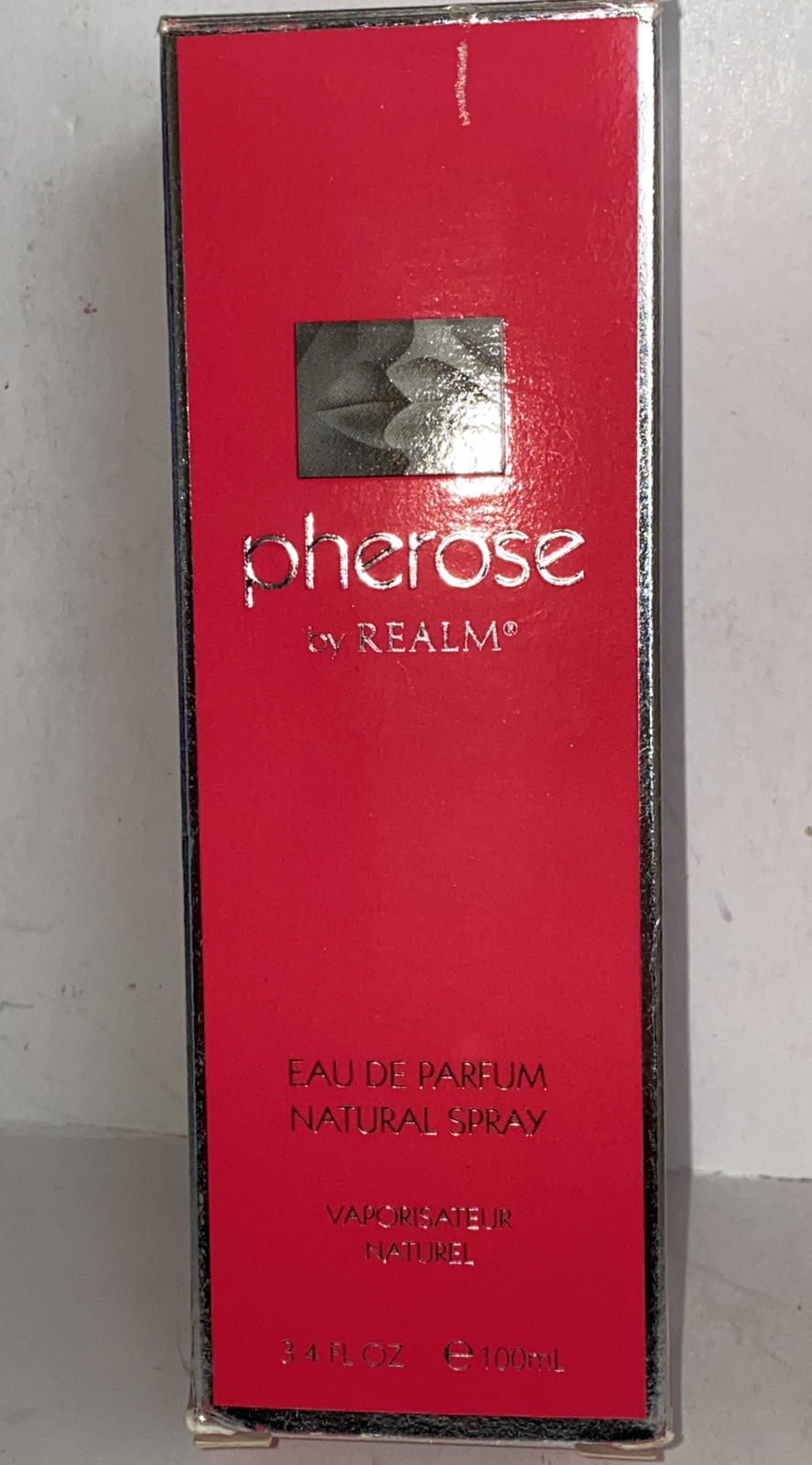 Pherose By Realm For Women. EDP Spray 3.4 Fl OZ NIB Authentic box is scratched