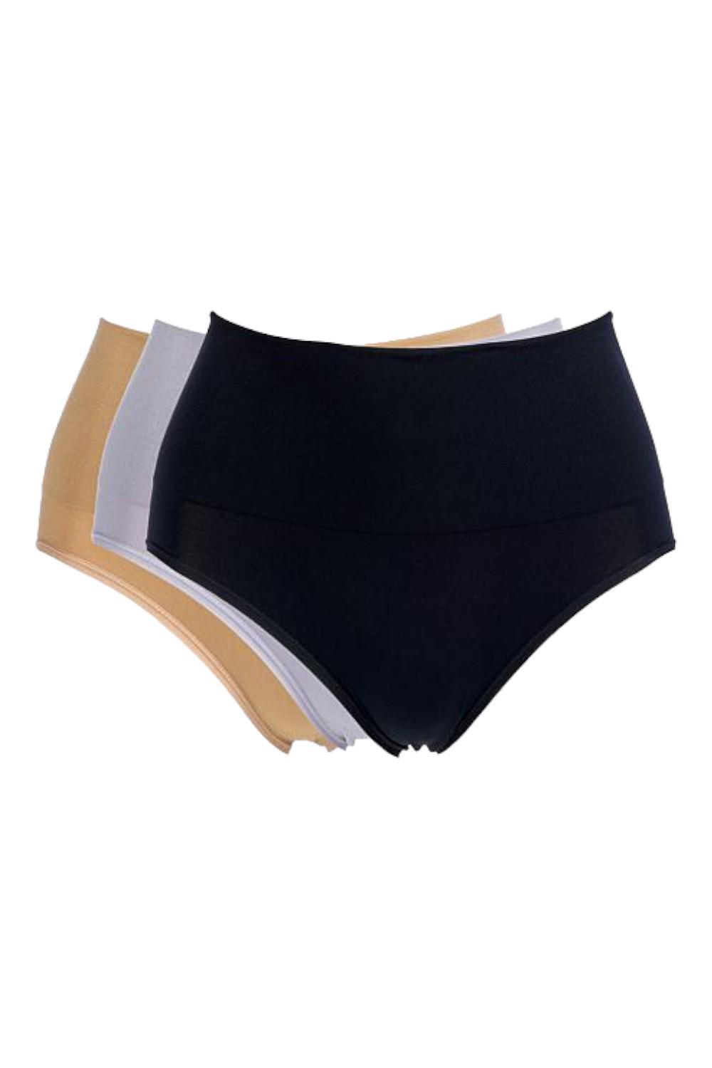 Yummie 3-pack Sage Seamless Shaping Brief Black/Almond/Gray Yummie 3-pack Sage Seamless Shaping Brief Black/Almond/Gray