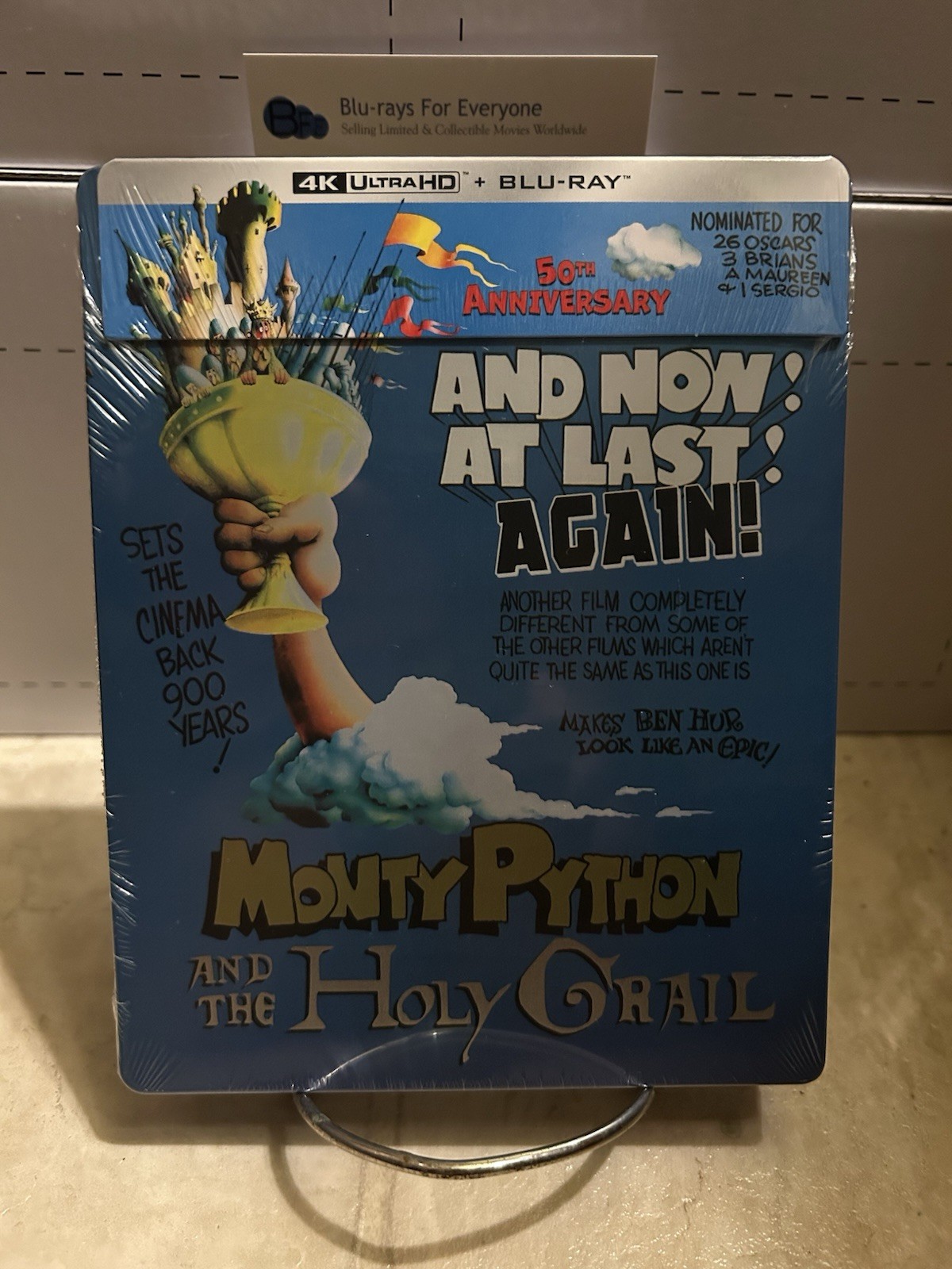 NEW Monty Python and the Holy Grail 4K SteelBook UHD Blu-ray [1975] No Dent