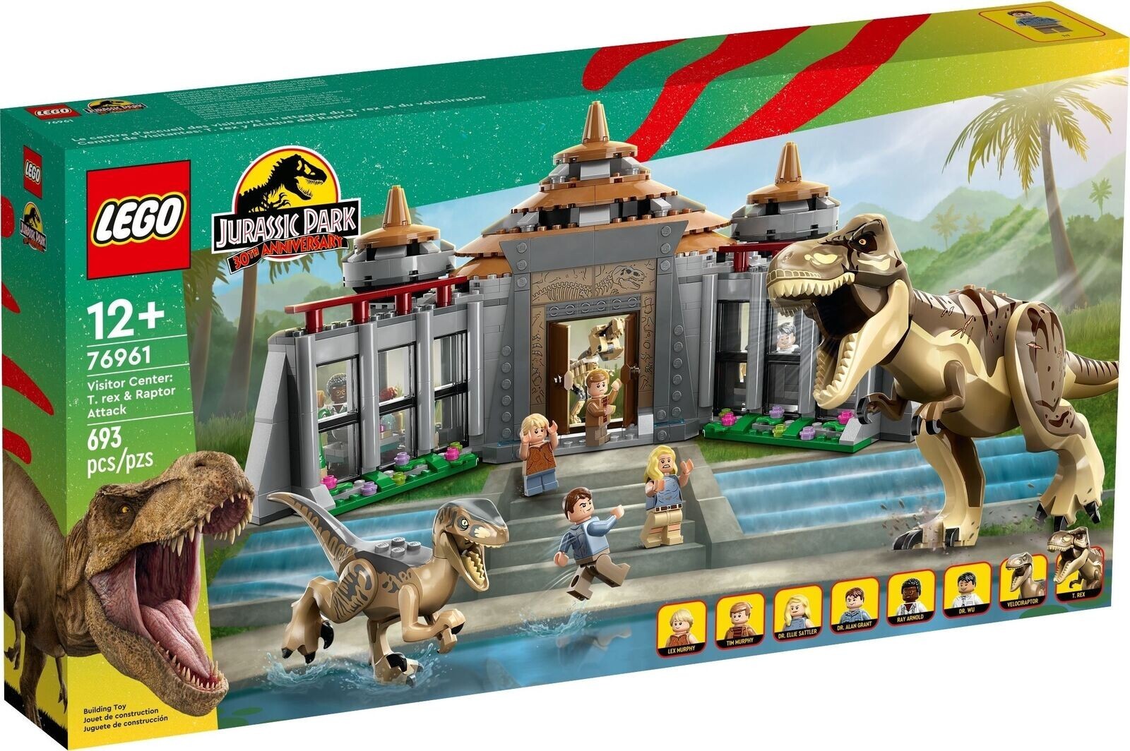 76961 VISITOR CENTER T-REX & RAPTOR ATTACK lego legos JURASSIC WORLD park NEW