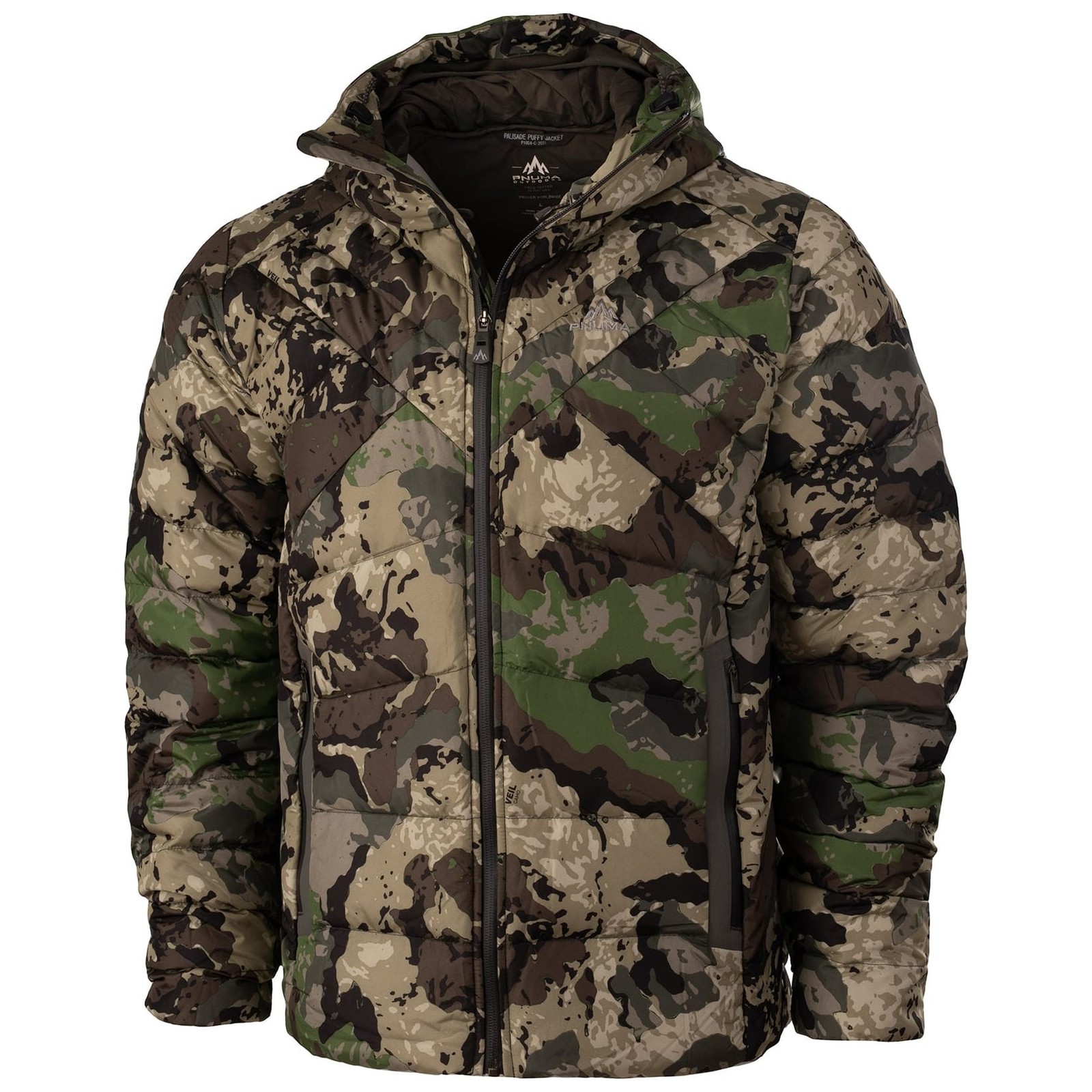 Pnuma Outdoors Palisade Caza Jacket, Camo, PrimaLoft Insulation (PA-JK-CZ)