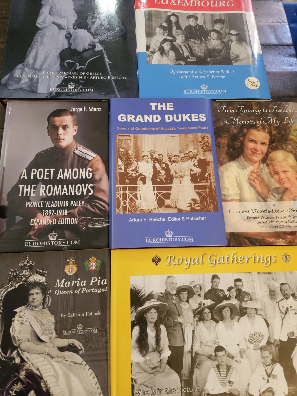 Royal European Euro History Lot 7 Russia Romanov Dukes Nassaus Hellenic SIGNED 