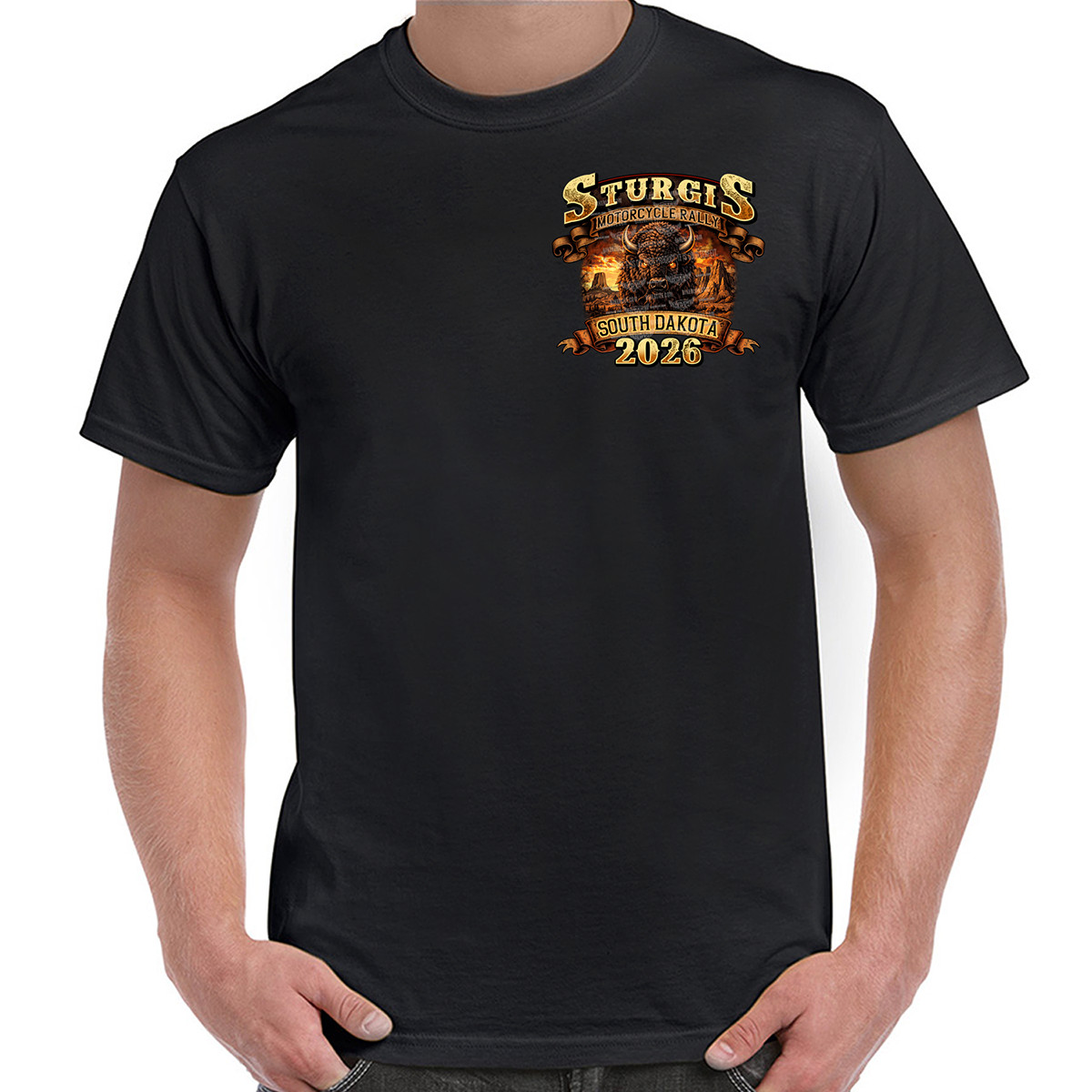 T-Shirt 2026 Sturgis Motorcycle Rally Wild and Free No Harley T-Shirt 2026 Sturgis Motorcycle Rally Wild and Free No Harley