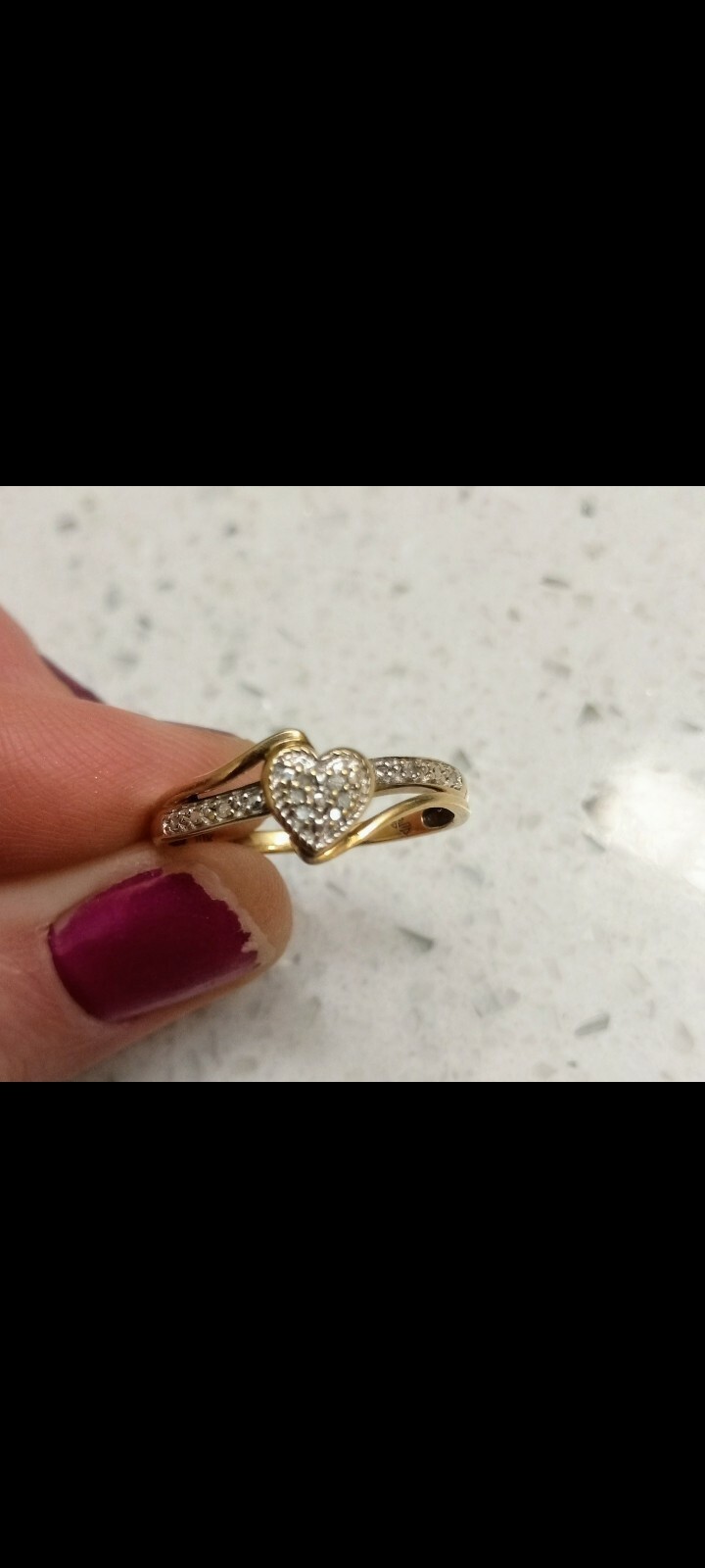 10K Mutli-Tone Diamond Heart Ring 10K Mutli-Tone Diamond Heart Ring