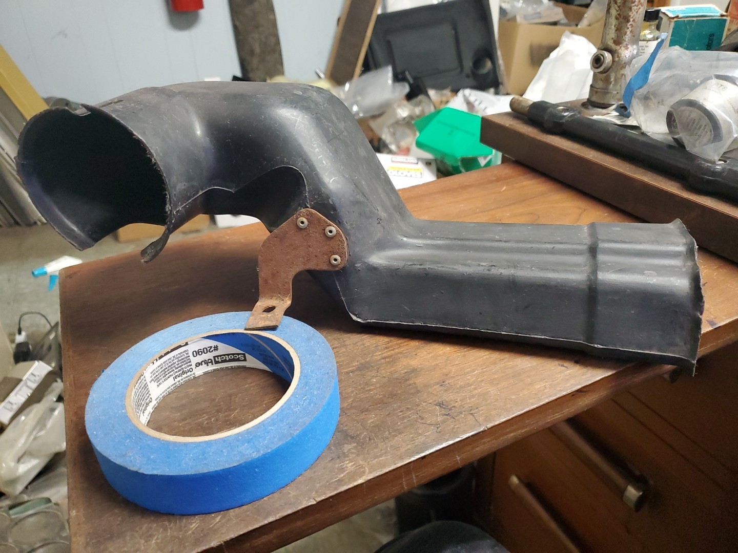 1974-1977 Corvette Original GM Drivers Side Left Air Outlet Duct with A/C 1974-1977 Corvette Original GM Drivers Side Left Air Outlet Duct with A/C