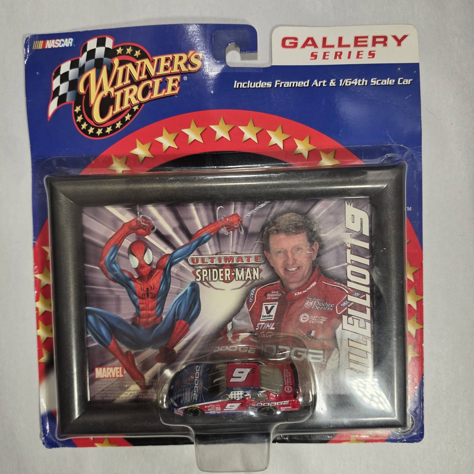 Vintage 2002 Winners Circle Gallery Series Bill Elliott #9 Ultimate Spider-Man