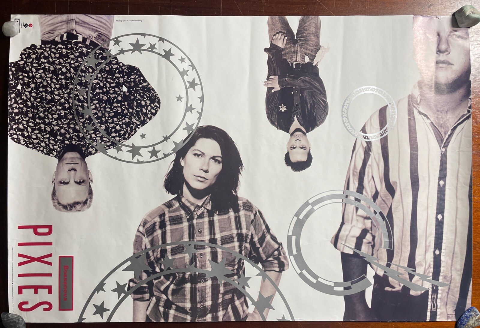 Vintage PIXIES Band Photo Poster Bossanova Kevin Westenberg 1990 Promo Only 4AD