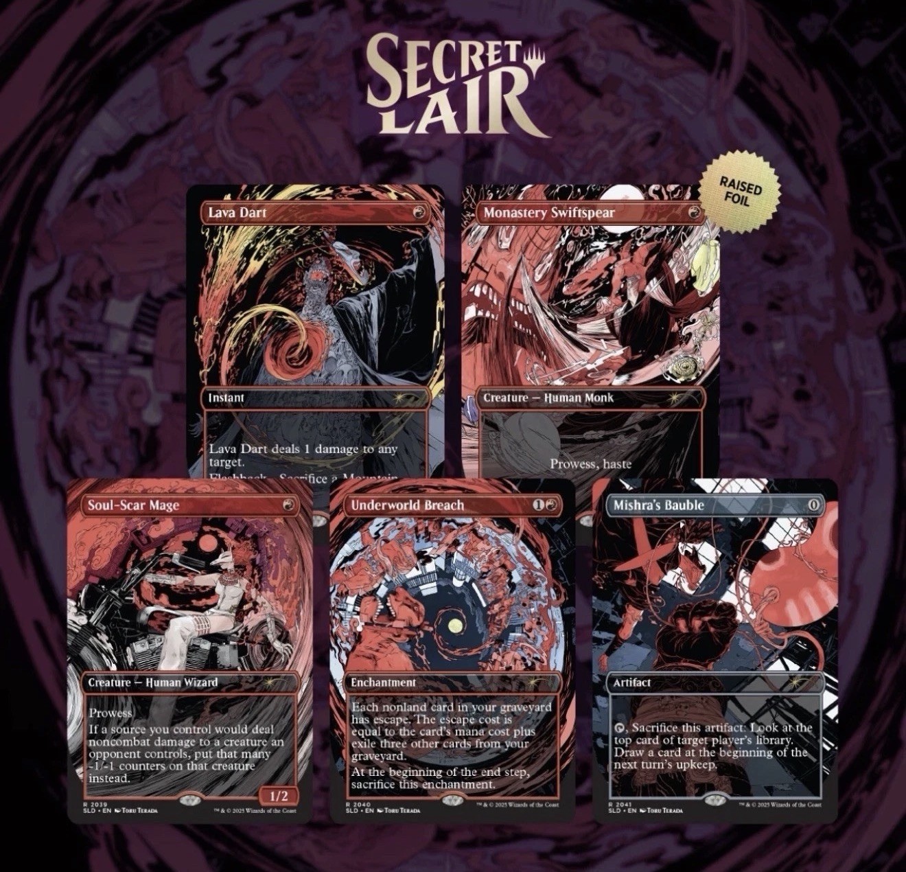 Magic the Gathering (MTG) Secret Lair: vroooOOOOMMMMMM (Raised Foil)