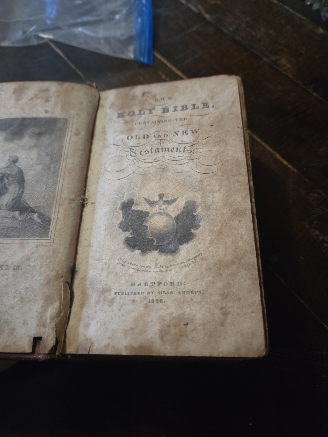 1827 Holy Bible Published By Silus Andrus 1827 Holy Bible Published By Silus Andrus