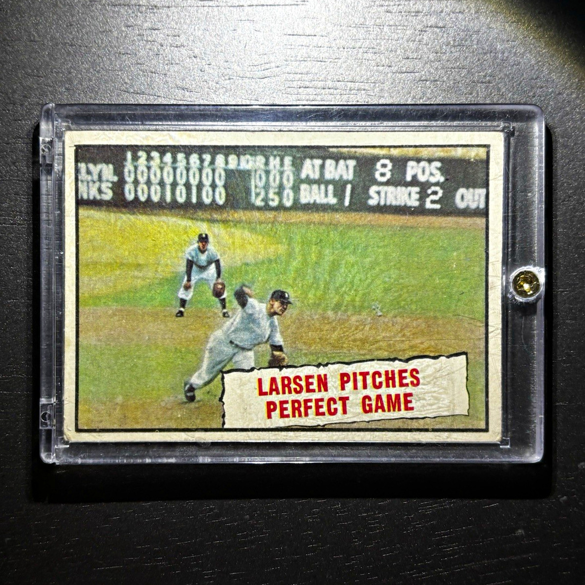 Topps 1957 #402 Don Larsen Yankees Baseball Thrills Extra Perfect Game
