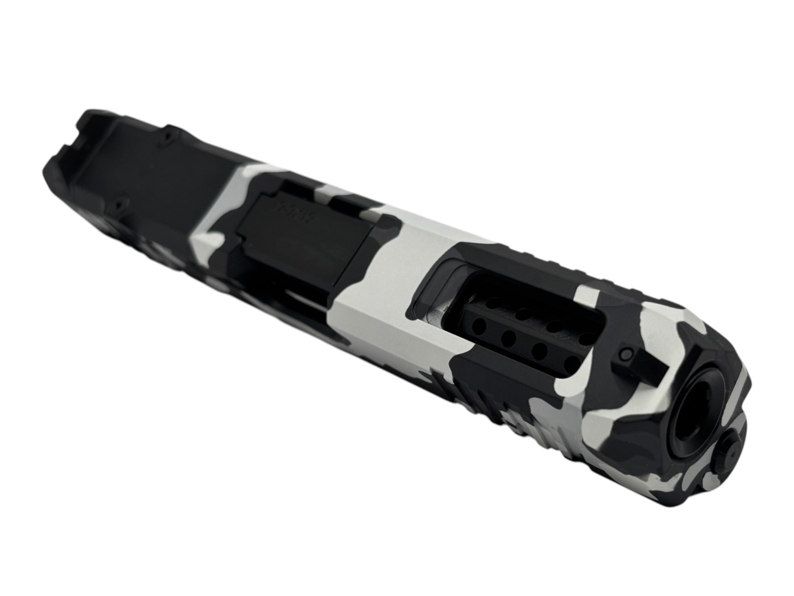 Turbo For G19 custom Slide Gen3NEW Cerakote Winter Camo Complete W/Black Ported