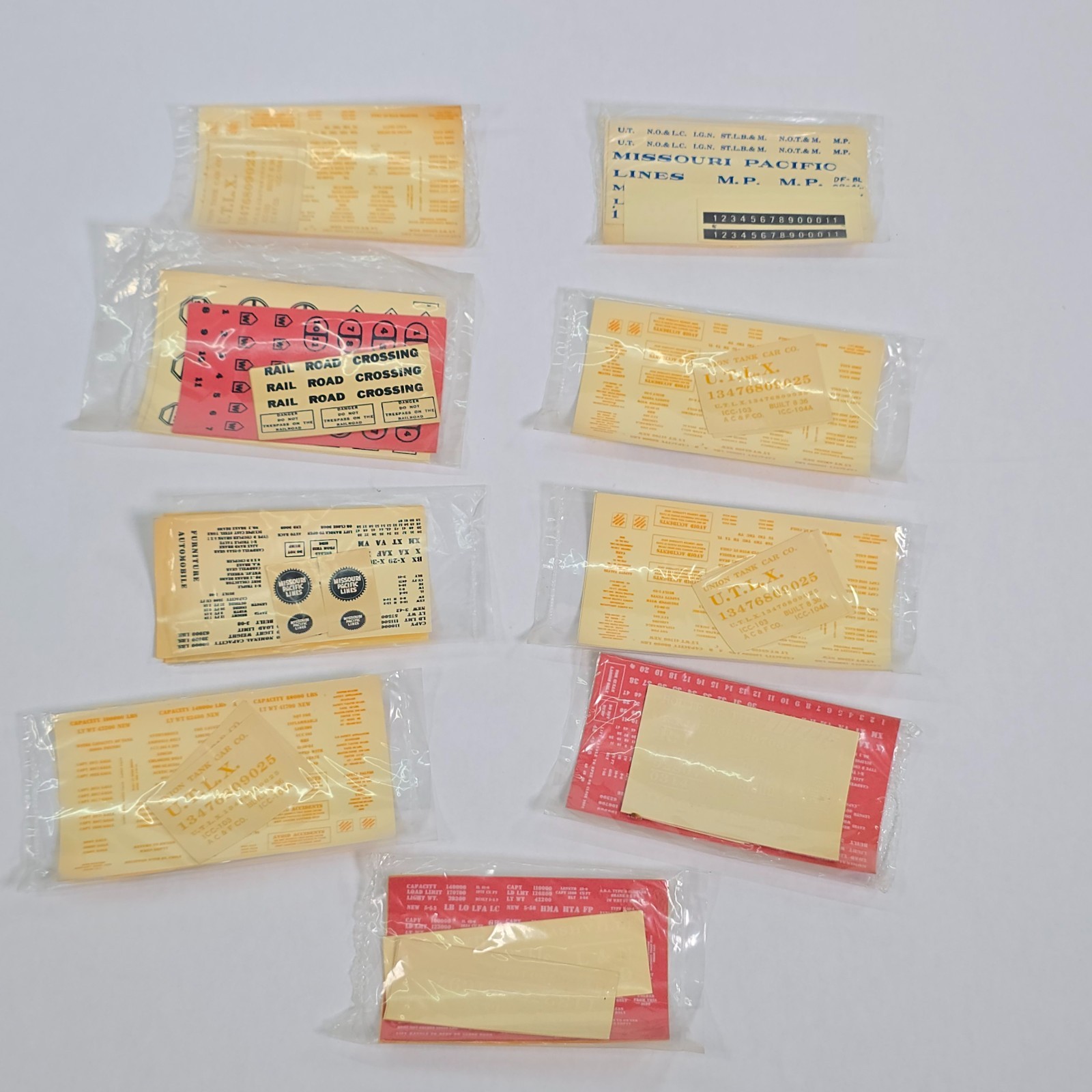 Lot of 9 Vintage Ho Scale Model Train Decals Walthers & Others B&O C&O CNR Lot of 9 Vintage Ho Scale Model Train Decals Walthers & Others B&O C&O CNR