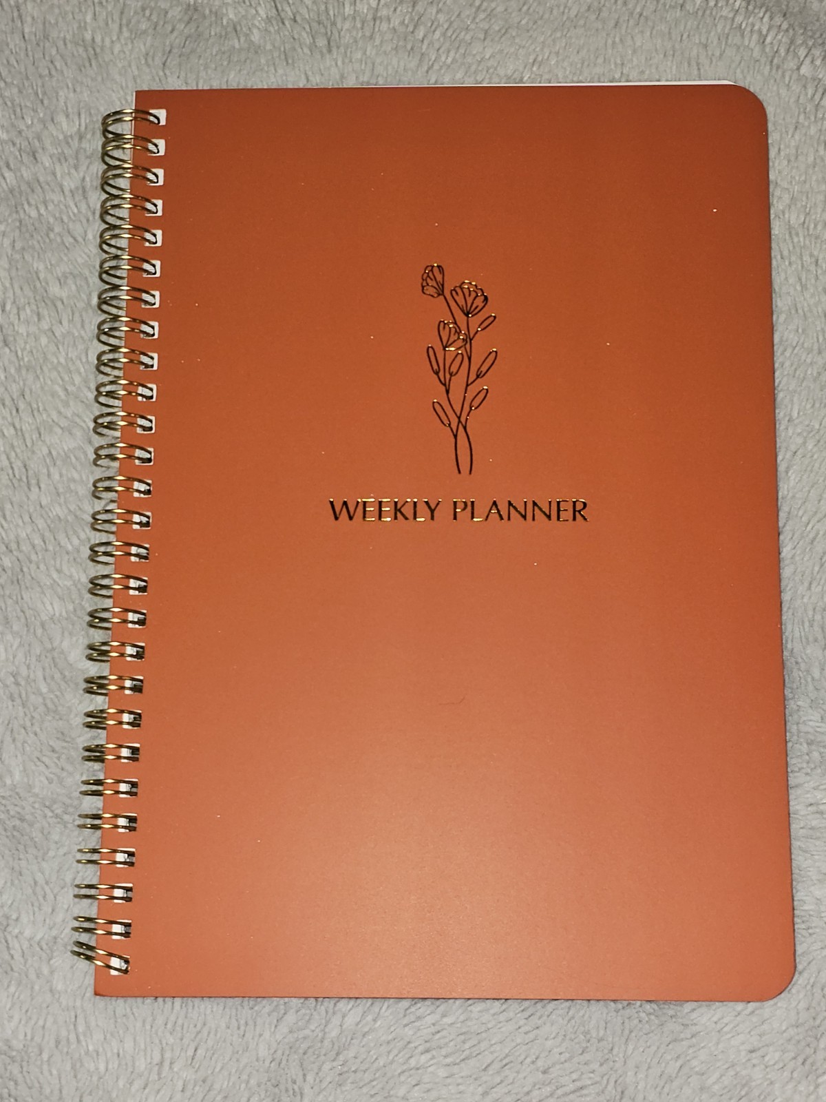 NEW Of A Happy Kind Terracotta Undated Weekly Planner & To-Do List Notebook NEW Of A Happy Kind Terracotta Undated Weekly Planner & To-Do List Notebook