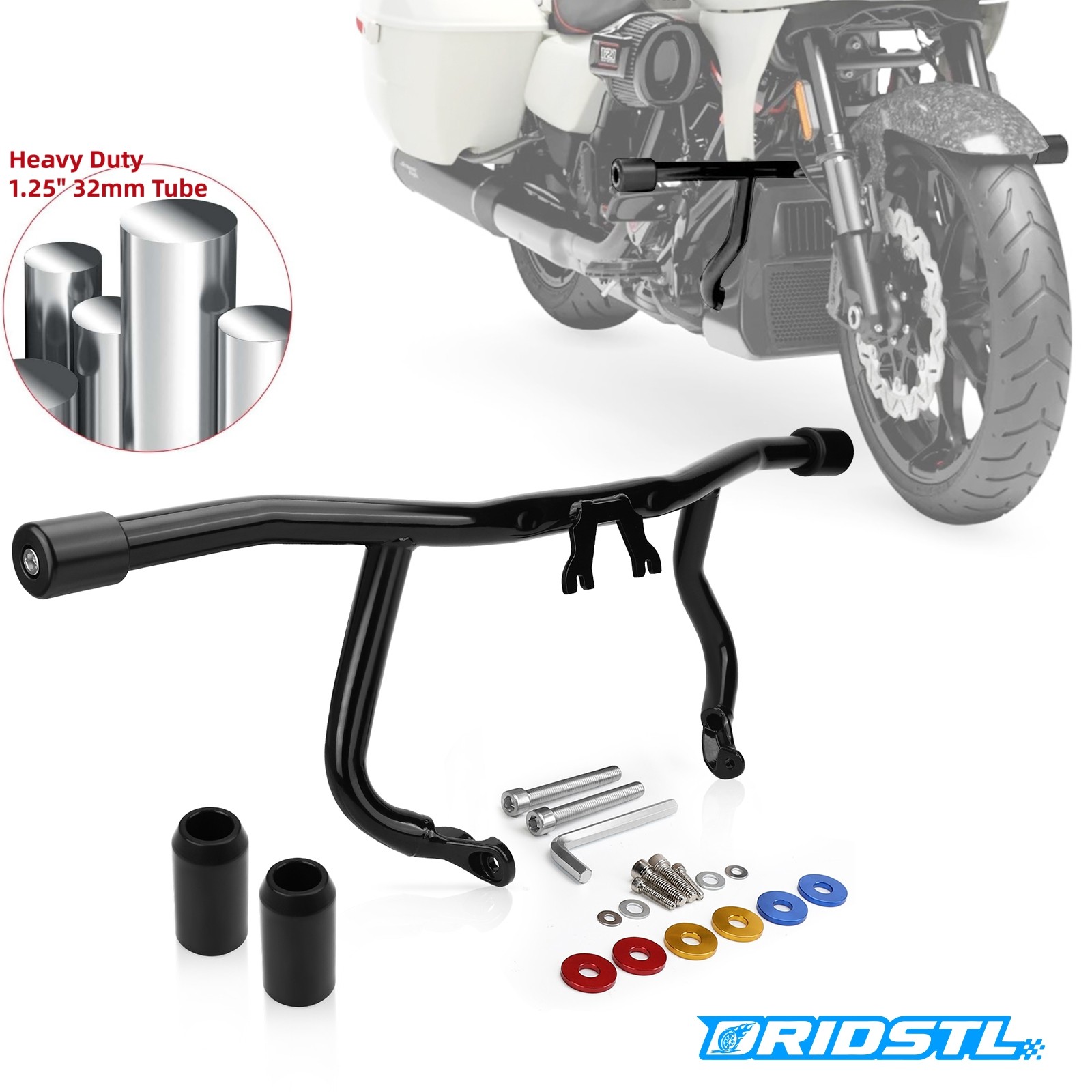 Engine Guards Crash Bar for Harley Electra Road King Street Glide Ultra 2014-26