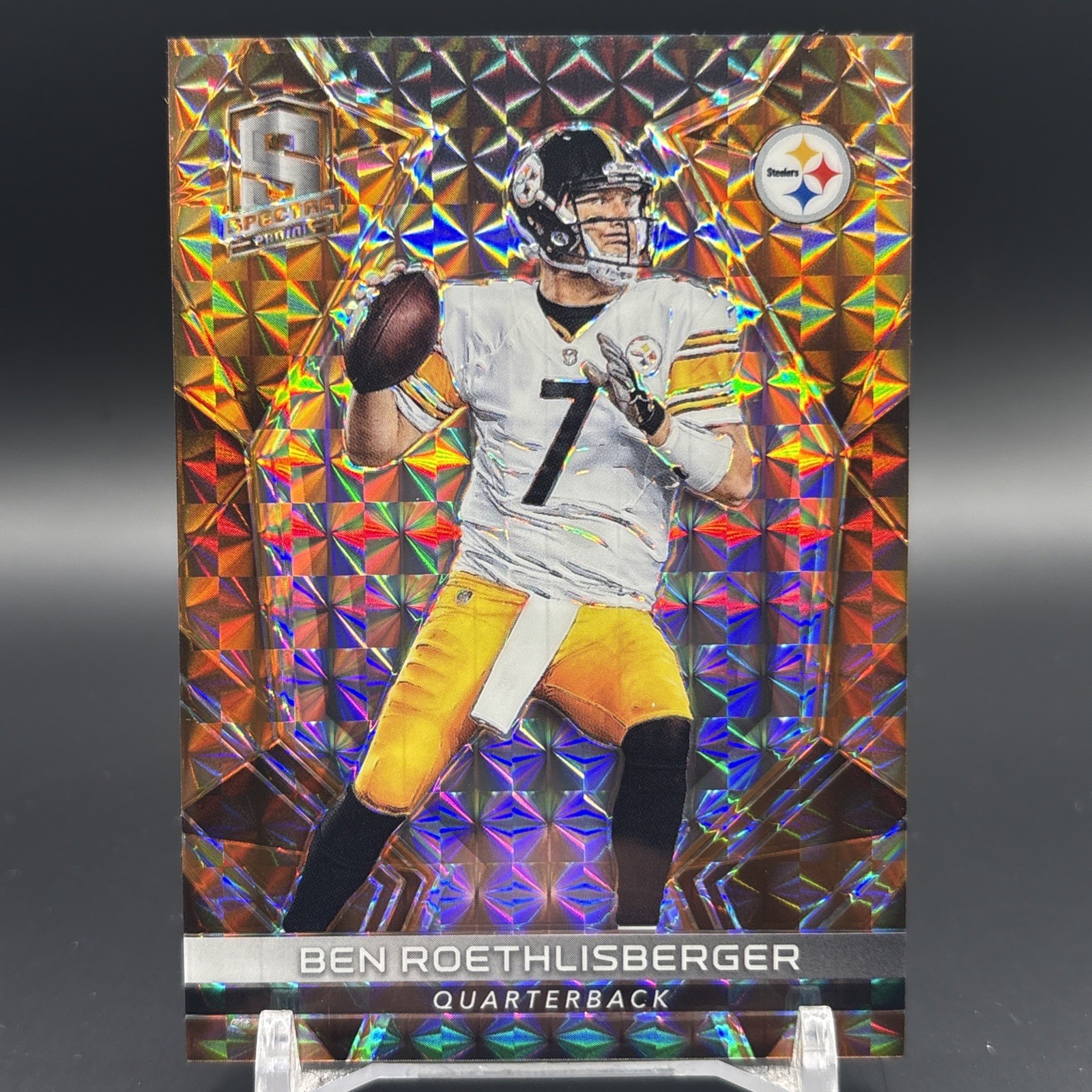 2017 Panini Spectra - Ben Roethlisberger Neon Orange Prizm /5 🔥🔥🔥 2017 Panini Spectra - Ben Roethlisberger Neon Orange Prizm /5 🔥🔥🔥