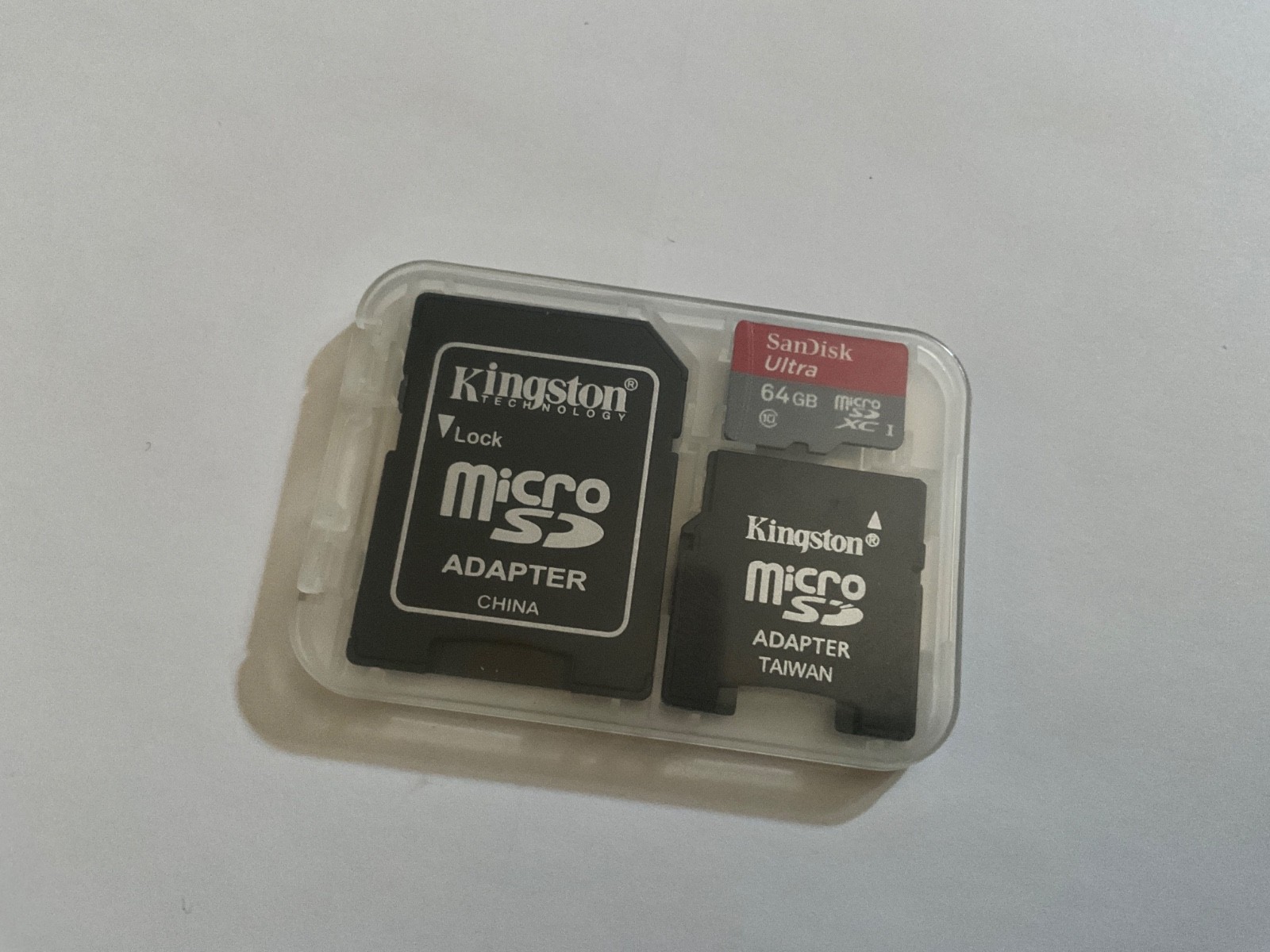 1pcs Sandisk 64gb + MINI adapters+ SD AdapterMEMORY CARD for old Mini SD DEVICES