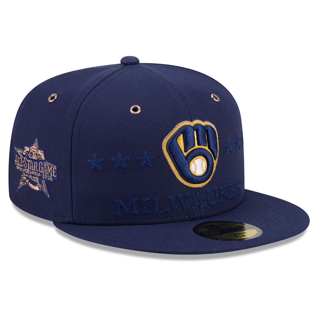 Milwaukee Brewers New Era 2026 MLB All-Star Game 59FIFTY Fitted Hat - Navy Milwaukee Brewers New Era 2026 MLB All-Star Game 59FIFTY Fitted Hat - Navy