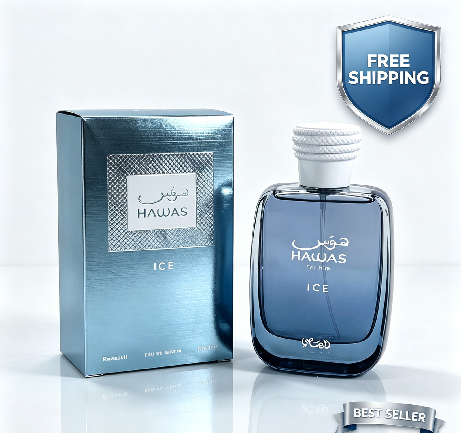 Rasasi Hawas Ice for Men Eau de Parfum Spray 100ml Original Arabian Men\'s Perfum Rasasi Hawas Ice for Men Eau de Parfum Spray 100ml Original Arabian Men\'s Perfum