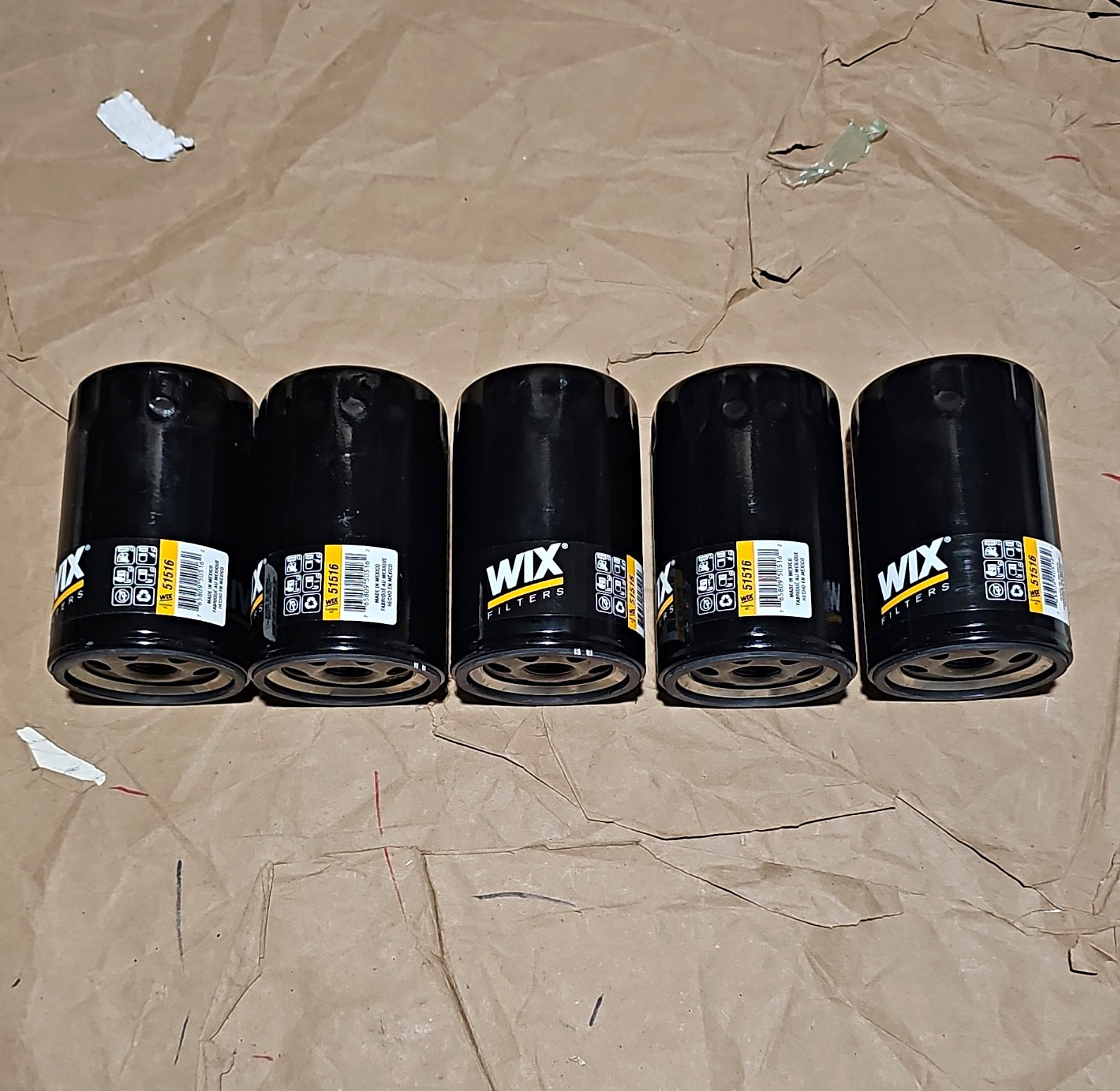 5 Pack Wix 51516 Spin On Oil Filter NO BOXES Genuine Wix Engine Oil Filter Spin 5 Pack Wix 51516 Spin On Oil Filter NO BOXES Genuine Wix Engine Oil Filter Spin