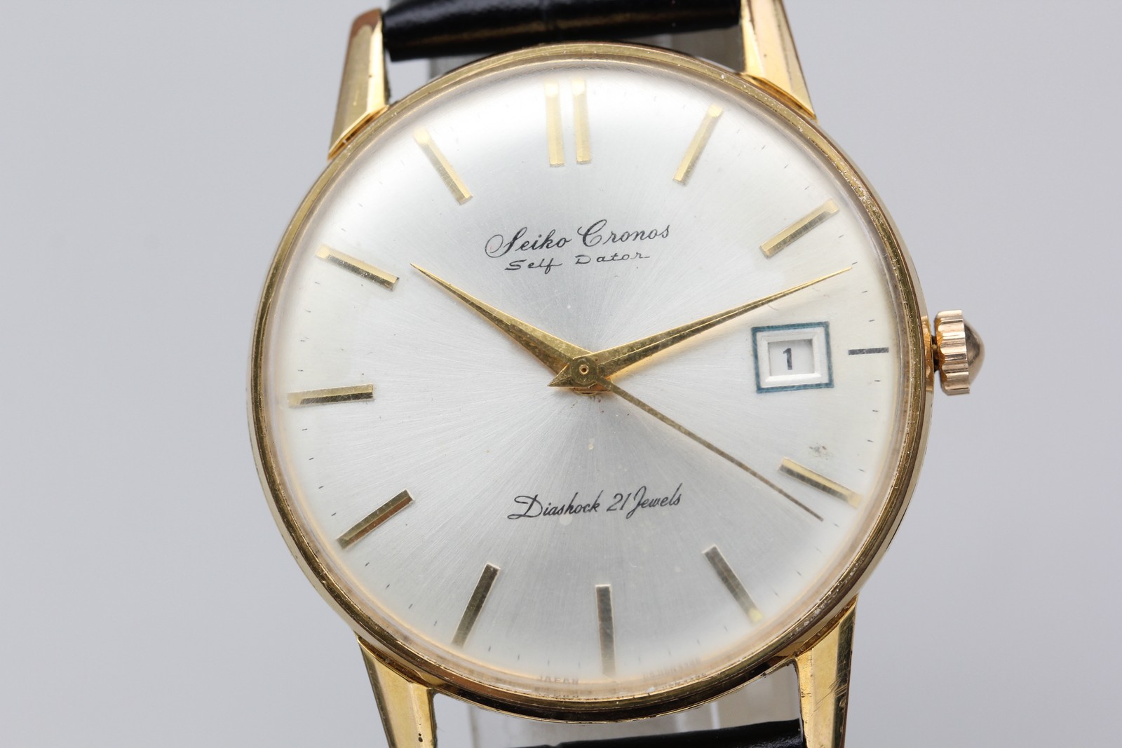 *Overhauled* Vintage SEIKO Chronos Selfdater J15010E Automatic Men\'s Watch JAPAN