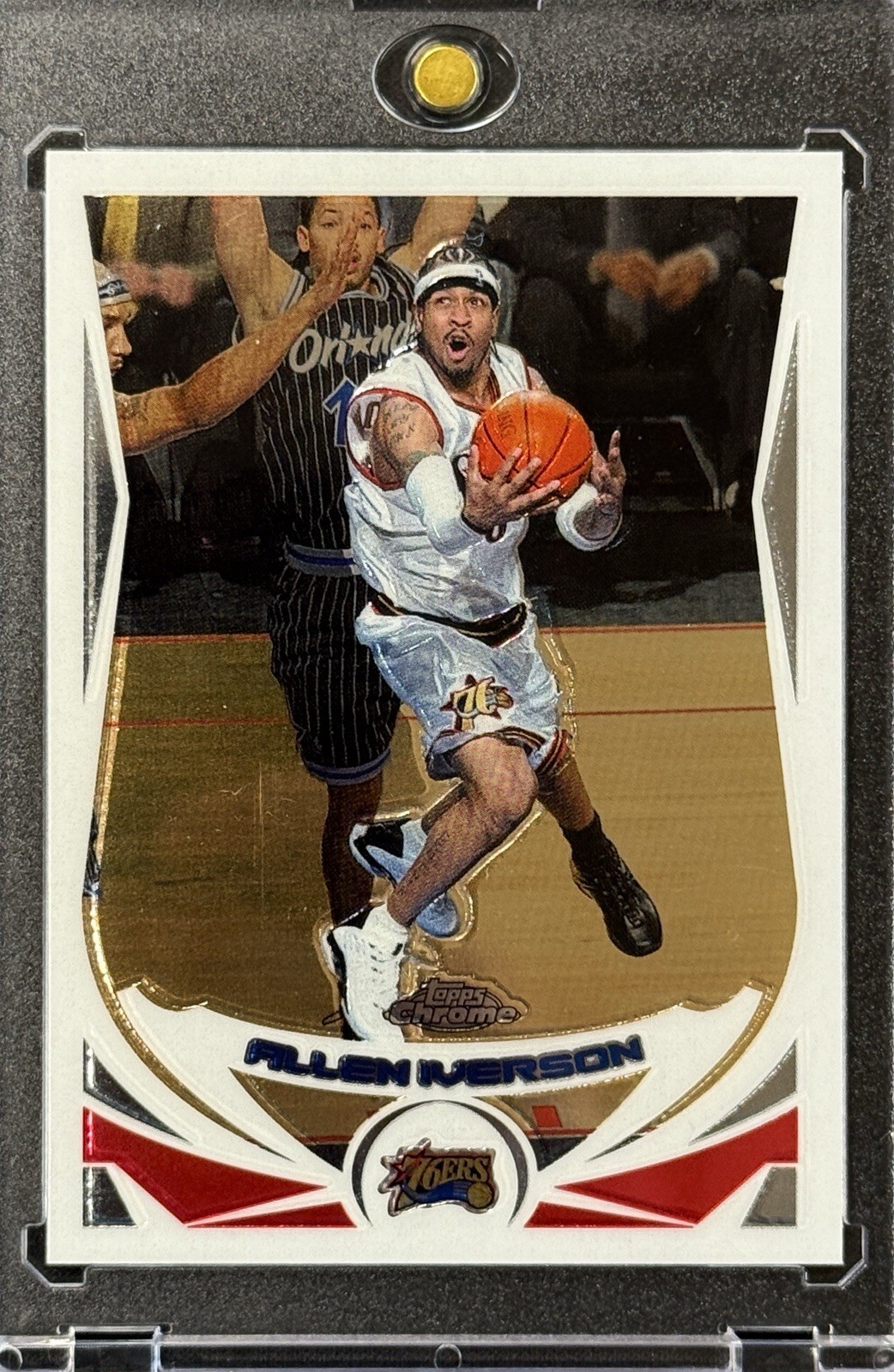 ALLEN IVERSON RARE CHROME TOPPS 2005 INVESTMENT CARD SIXERS LEGEND GOAT MVP