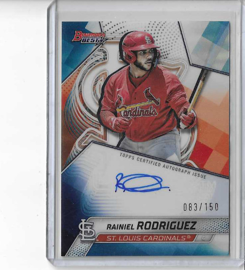 2025 Bowman's Best True Blue Refractor Auto Rainiel Rodriguez 83/150  AVG 324
